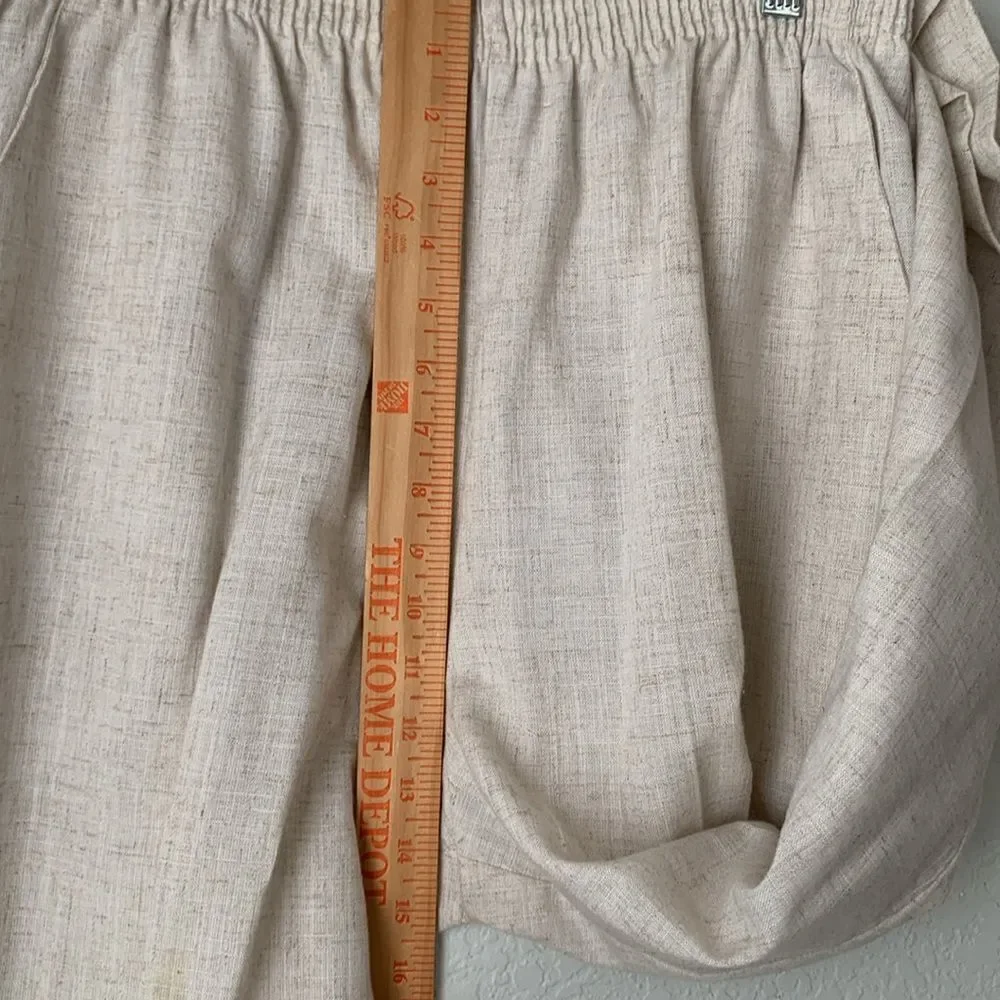 Briggs New York Cream Chinos with Elastic Waistband Pockets Pants Size 16P